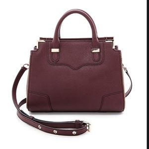Rebecca Minkoff Amorous Satchel Burgandy